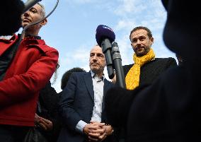 Emmanuel Gregoire Rally Of The Left-Wing Coalition - Paris