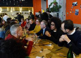 Emmanuel Gregoire Rally Of The Left-Wing Coalition - Paris