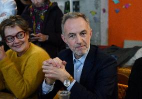 Emmanuel Gregoire Rally Of The Left-Wing Coalition - Paris