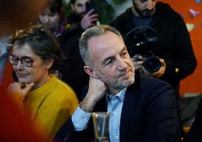 Emmanuel Gregoire Rally Of The Left-Wing Coalition - Paris