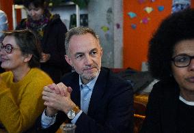 Emmanuel Gregoire Rally Of The Left-Wing Coalition - Paris