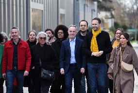 Emmanuel Gregoire Rally Of The Left-Wing Coalition - Paris