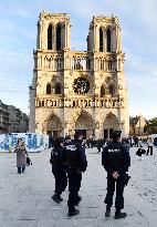 Security Measures At Notre Dame de Paris - Paris