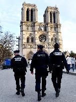 Security Measures At Notre Dame de Paris - Paris