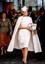 Queen Maxima At Signing Partnership - Utrecht
