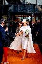 Queen Maxima At Signing Partnership - Utrecht