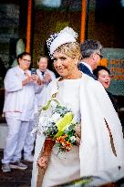 Queen Maxima At Signing Partnership - Utrecht