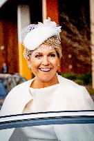 Queen Maxima At Signing Partnership - Utrecht