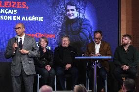 Press Conference Held for Christophe Gleizes - Paris