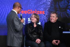 Press Conference Held for Christophe Gleizes - Paris