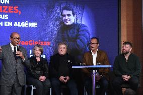 Press Conference Held for Christophe Gleizes - Paris