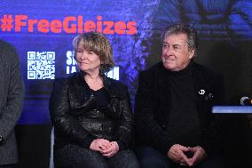 Press Conference Held for Christophe Gleizes - Paris