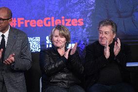 Press Conference Held for Christophe Gleizes - Paris