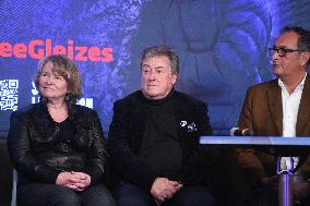 Press Conference Held for Christophe Gleizes - Paris