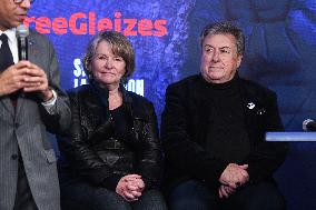 Press Conference Held for Christophe Gleizes - Paris