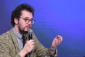 Press Conference Held for Christophe Gleizes - Paris