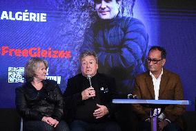 Press Conference Held for Christophe Gleizes - Paris