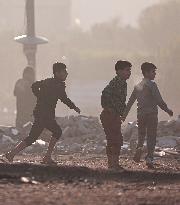 The Warmth Of Play In Erbil s Cold And Fog