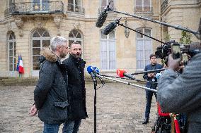 Agricultural Unions Meet French Prime Minister - Paris