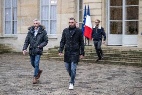 Agricultural Unions Meet French Prime Minister - Paris