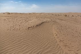 Rezaabad Desert in Semnan - Iran