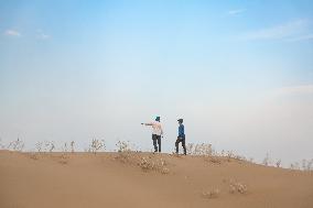 Rezaabad Desert in Semnan - Iran