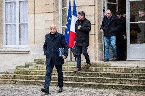 FNSEA President Arnaud Rousseau at the Hotel Matignon - Paris