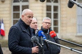 FNSEA President Arnaud Rousseau at the Hotel Matignon - Paris