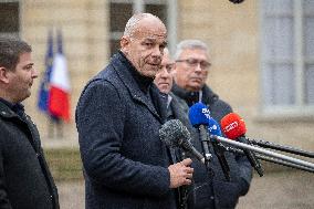 FNSEA President Arnaud Rousseau at the Hotel Matignon - Paris