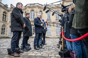 FNSEA President Arnaud Rousseau at the Hotel Matignon - Paris