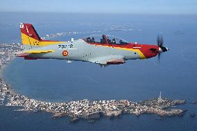 Princess Leonor Piloting A Plane - San Javier