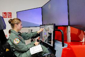 Princess Leonor Piloting A Plane - San Javier