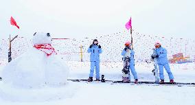Qilian Mountain Ski Resort in Kangle Grassland