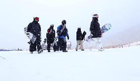 Qilian Mountain Ski Resort in Kangle Grassland