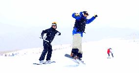 Qilian Mountain Ski Resort in Kangle Grassland