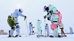 Qilian Mountain Ski Resort in Kangle Grassland