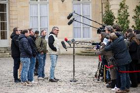Rural Coordination President at the Hotel Matignon - Paris