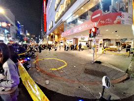 Man attacks bystanders in Taipei