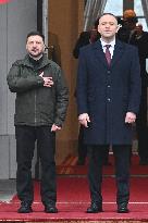 Ukrainian President Volodymyr Zelensky visits Warsaw - Poland