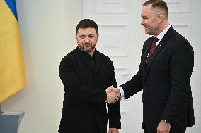 Ukrainian President Volodymyr Zelensky visits Warsaw - Poland