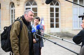 Confederation Paysanne General Secretary at the Hotel Matignon - Paris