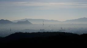 Smog Covers City On Cold Winter Morning - India