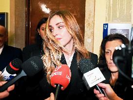 Chiara Ferragni in Court for the Pandoro Gate Trial - Milan