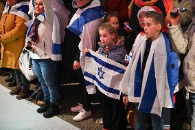 Pro-Israel Demonstration Held in Central Amsterdam