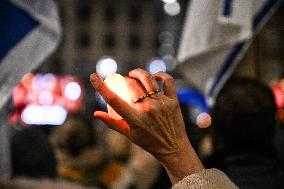 Pro-Israel Demonstration Held in Central Amsterdam