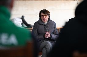 French Minister of Agriculture Visits A Farm - Yvelines