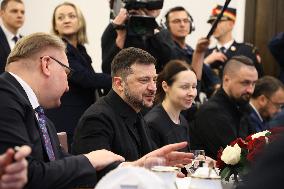 Ukrainian President Volodymyr Zelensky visits Warsaw  Poland