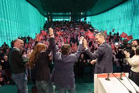 PSOE Campaign Closing Event In Villanueva de la Serena - Spain