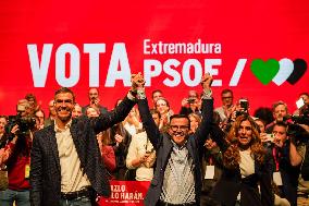 PSOE Campaign Closing Event In Villanueva de la Serena - Spain