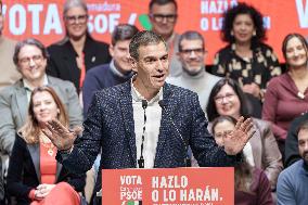 PSOE Campaign Closing Event In Villanueva de la Serena - Spain
